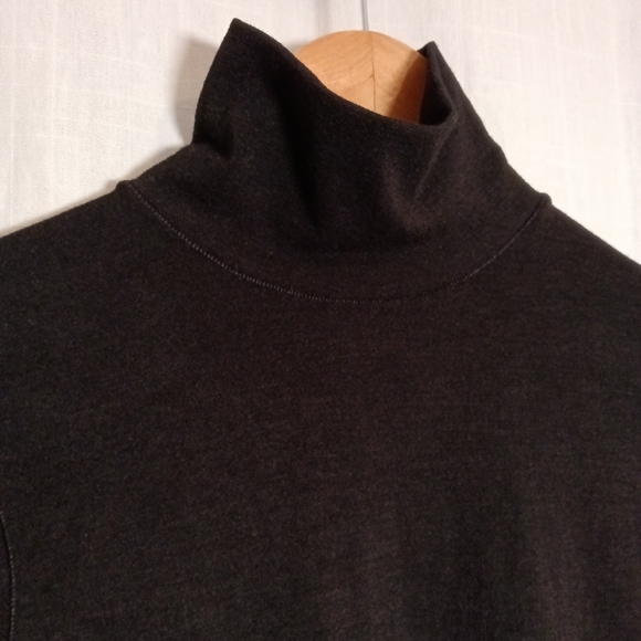 Athleta Wool Blend Sweater Women's Black Mock Neck/Turtleneck Size XS - Picture 4 of 12